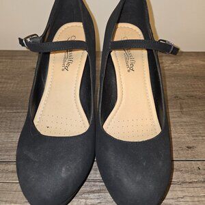 ✨ City Classified Comfort Black Mary Jane Heels - Size 10 ✨